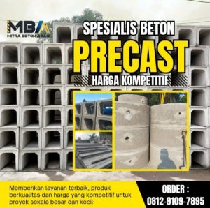 Harga U Ditch Precast Saluran Drainase